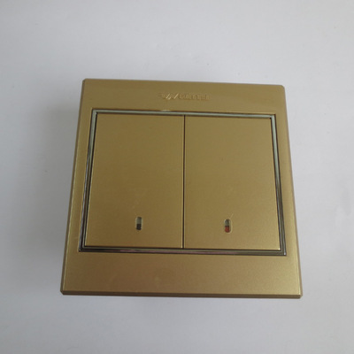 福田點開關正品D1S 二開雙控面板 細節(jié)鑄就品質，點亮家居美學